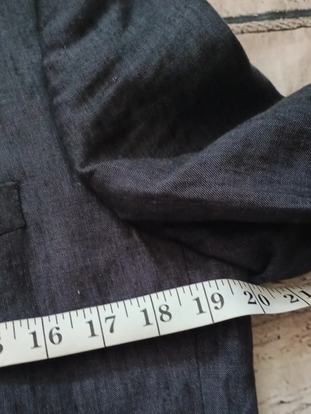 H&M Men's Dark Blue Linen Blazer 38R